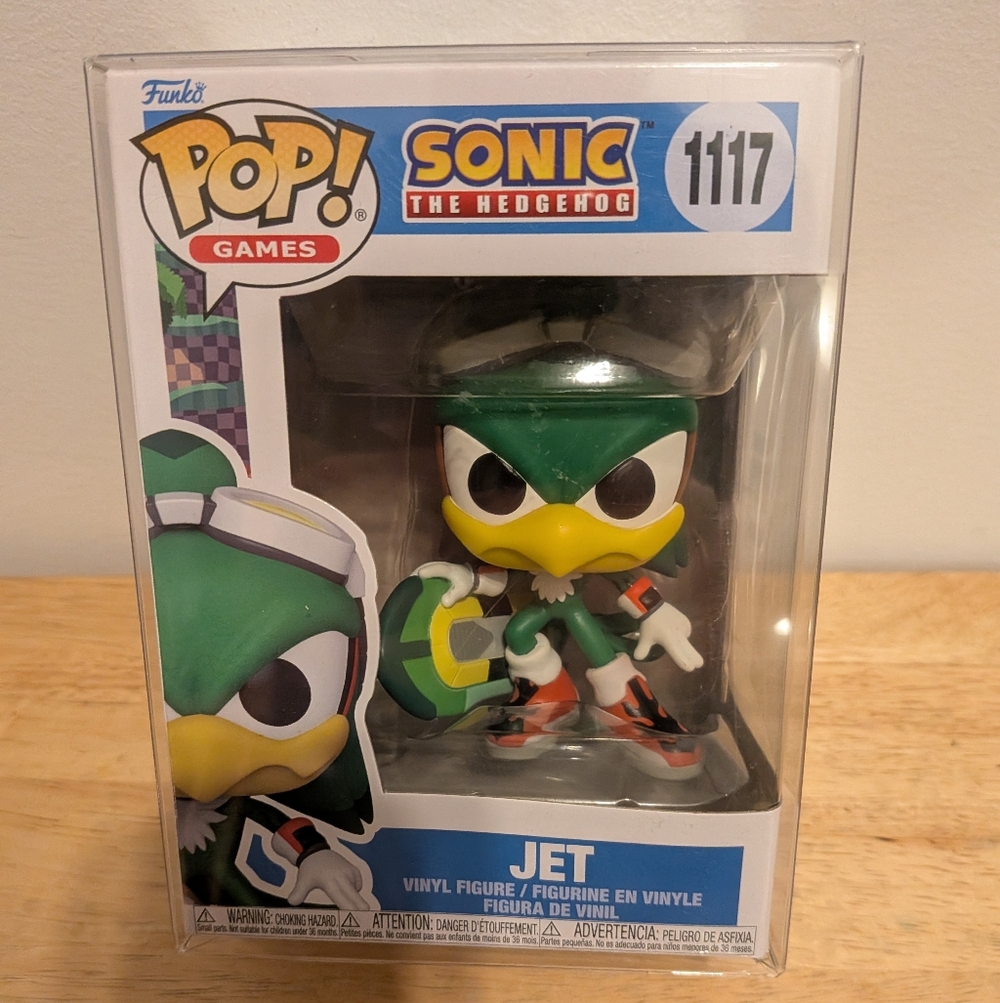 Funko Sonic the Hedgehog Jet Green and White Vinyl Figure